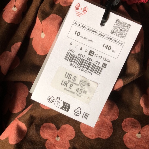 NWT ZARA special collection Floral Dress - Picture 5 of 6